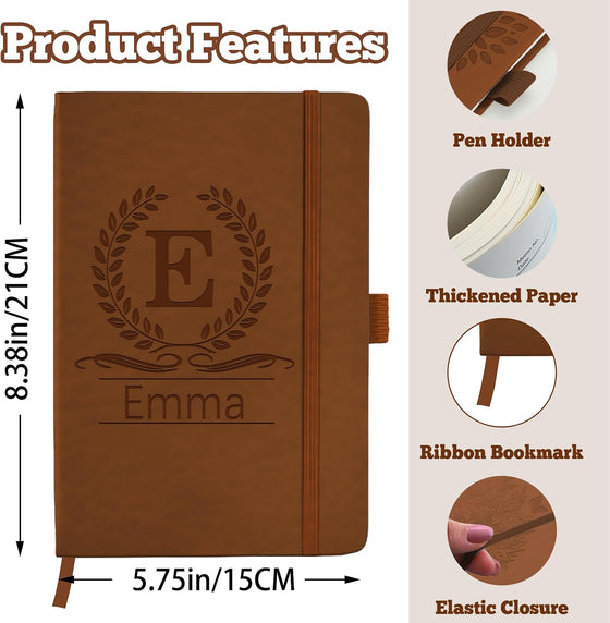 STREADVE Personalized Journal Notebook with Logo Photo Custom Journaling Notebook for Women Men College Ruled Notebooks Design Leather Lined Journals Gift for Work School Business Church - hover image