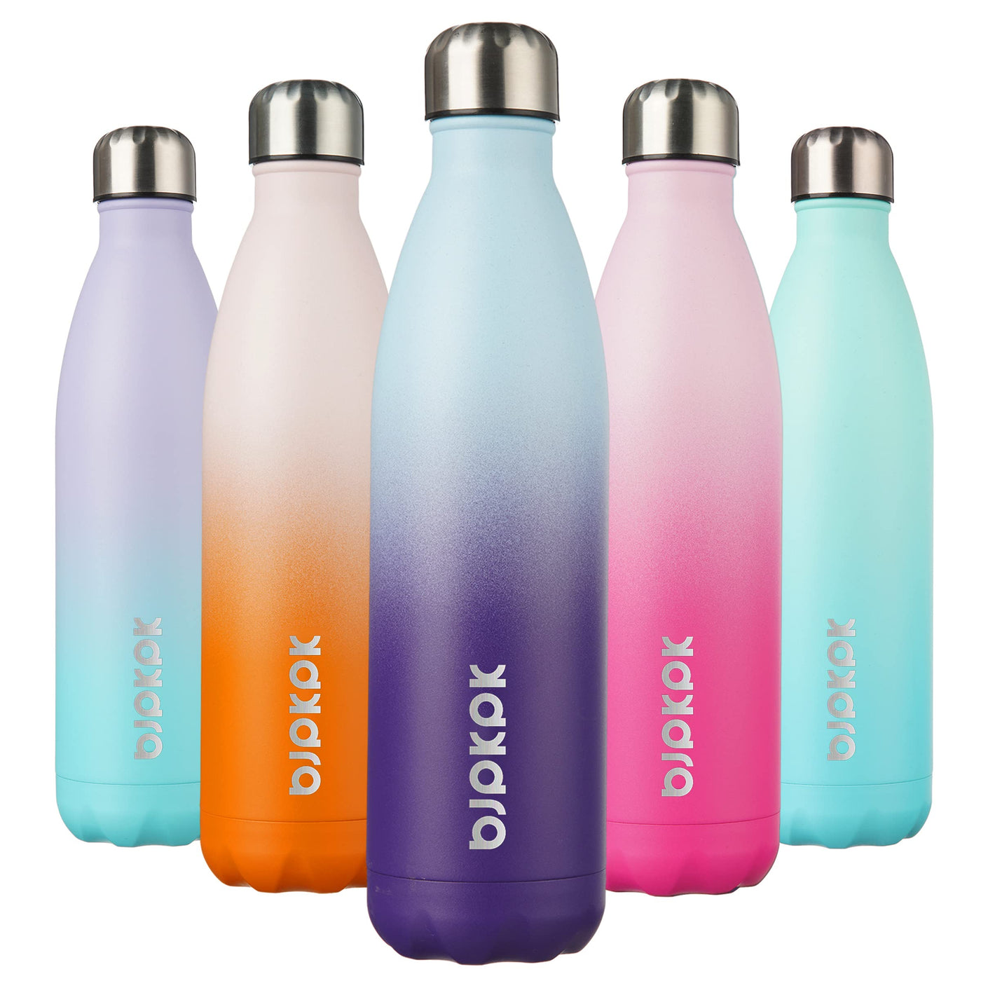 BJPKPK 17oz Insulated Water Bottles Stainless Steel Sports Water Bottles Keep Cold and Hot for Travel Dishwasher Safe,Olive Green
