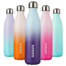 BJPKPK 17oz Insulated Water Bottles Stainless Steel Sports Water Bottles Keep Cold and Hot for Travel Dishwasher Safe,Olive Green