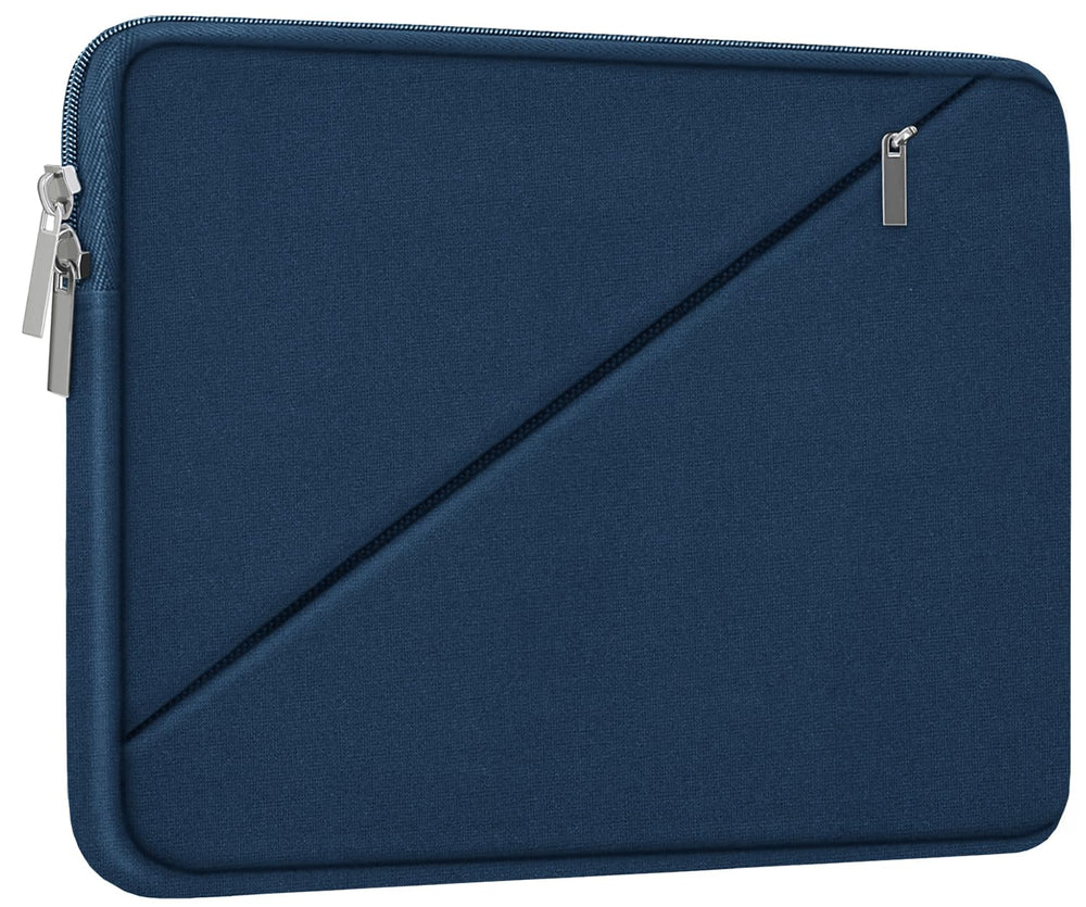 Laptop Sleeve Case 15.6 inch, Traveling Carrying Computer Sleeve Bag with Zippered Pocket, Shockproof Protective Laptop Cover Compatible for Apple Notebook, HP, Dell, Acer, Asus, Lenovo, Black
