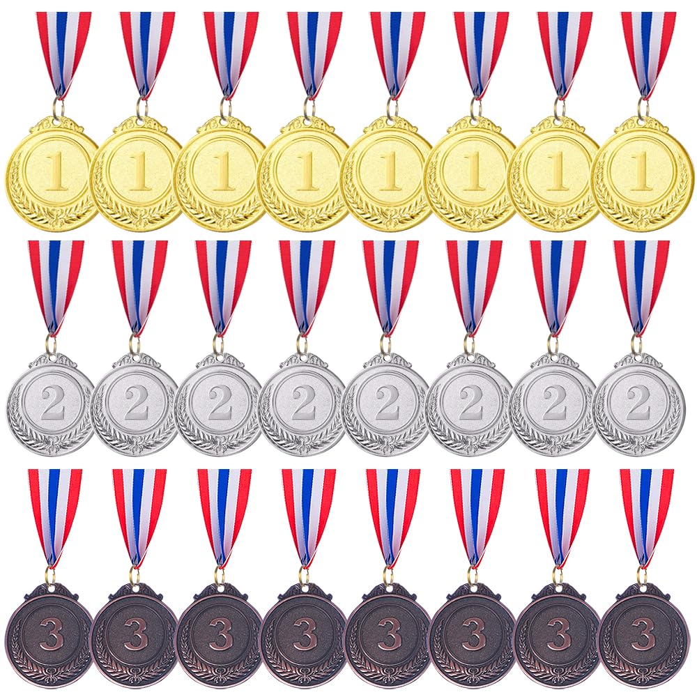 Gold Silver Bronze Award Medals-Winner Medals Gold Silver Bronze Prizes for Competitions, Party, 2 Inches