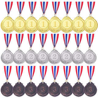 Gold Silver Bronze Award Medals-Winner Medals Gold Silver Bronze Prizes for Competitions, Party, 2 Inches