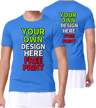 Custom T-Shirts for Men Women Design Your Own Shirt with Text Image Personalized Tee Printed Front/Back