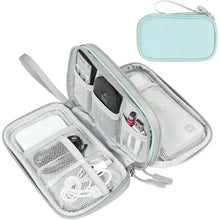 FYY Travel Cable Organizer Pouch Electronic Accessories Carry Case Portable Waterproof Double Layers All-in-One Storage Bag for Cord, Charger, Phone, Earphone Black