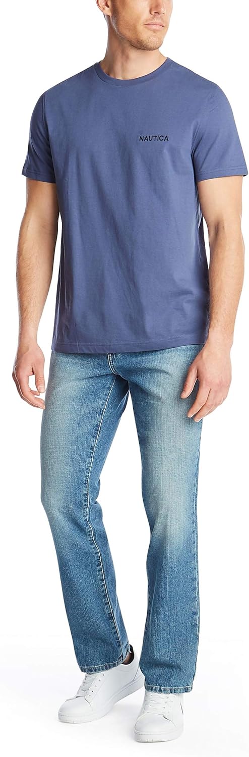 Nautica Short Sleeve Solid Crew Neck T-shirt Shirt - hover image