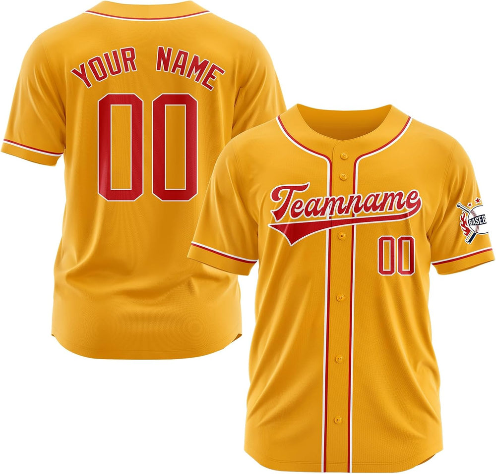 Custom Baseball Jersey Stitched Printed Personalized Team Shirts Uniform for Men Women Boys Customize Name Number Logo