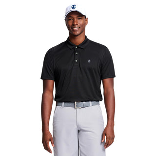 Izod Men's Performance Golf Grid Short Sleeve Stretch Polo Shirt