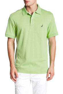 Nautica Men's Classic Fit Short Sleeve Dual Tipped Collar Polo Shirt