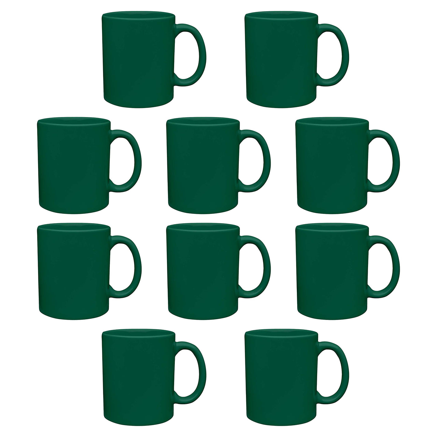 Father’s Day Custom Ceramic Coffee Mugs 11 oz. Set of 10/50/100, Personalized Bulk Pack - Coffee Cup Set, Iced Coffee Cup, Gaming Mug for Dad - White