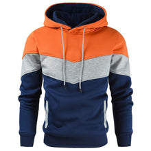 Gesean Men's Novelty Color Block Pullover Fleece Hoodie Long Sleeve Casual Sweatshirt with Pocket