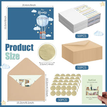 Motiskyy 50 Sets New Home Card,Housewarming Congratulations Welcome Cards with Envelopes and stickers New Home Apartment Card 10 Styles House Gifts for Friends Coworkers Neighbors Christmas