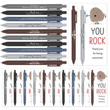 Sayglossy 25 Sets You Rock Pens Gifts Bulk Employee Appreciation Gifts Ballpoint Pens and Inspirational Card for Graduation Teacher Students Father Day Team Office Coworker Staff