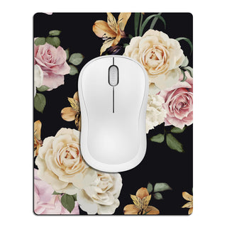 Small Mouse Pad 3 Pack, Mini Mouse Pads for Wireless Mouse and Laptop Computer, Portable Mousepad with Non-Slip Rubber Base & Waterproof Surface - Black -5.5 x 7 in