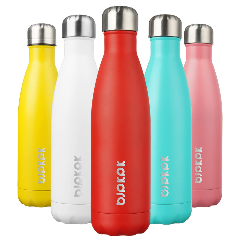 BJPKPK 17oz Insulated Water Bottles Stainless Steel Sports Water Bottles Keep Cold and Hot for Travel Dishwasher Safe,Olive Green