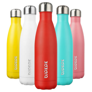 BJPKPK 17oz Insulated Water Bottles Stainless Steel Sports Water Bottles Keep Cold and Hot for Travel Dishwasher Safe,Olive Green