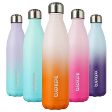 BJPKPK 17oz Insulated Water Bottles Stainless Steel Sports Water Bottles Keep Cold and Hot for Travel Dishwasher Safe,Olive Green