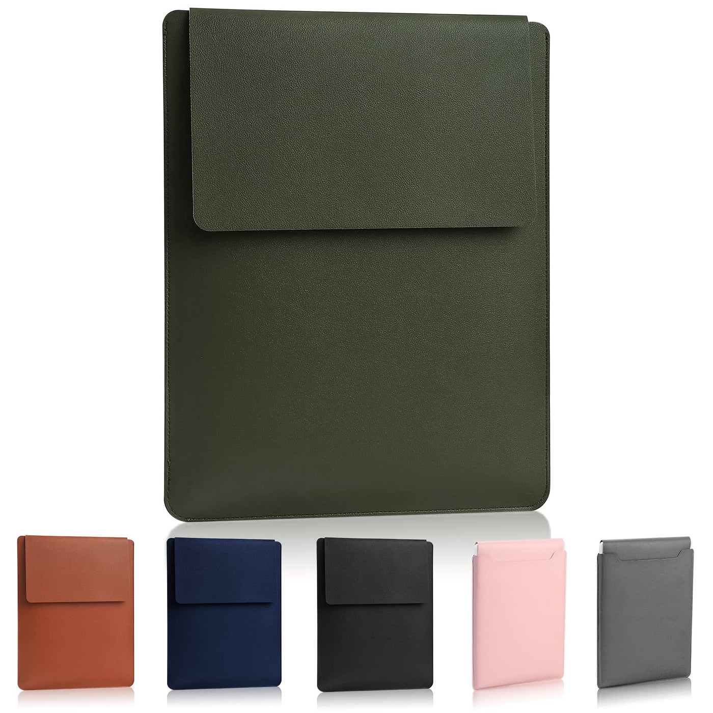 13.3-14" Laptop Sleeve, Padded Case, Thin Portable Versatile Bag Compatible With 2022 Pro 14 inch/2015 Pro 13.3 inch/2015 Air 13.3 inch (Dark Green)