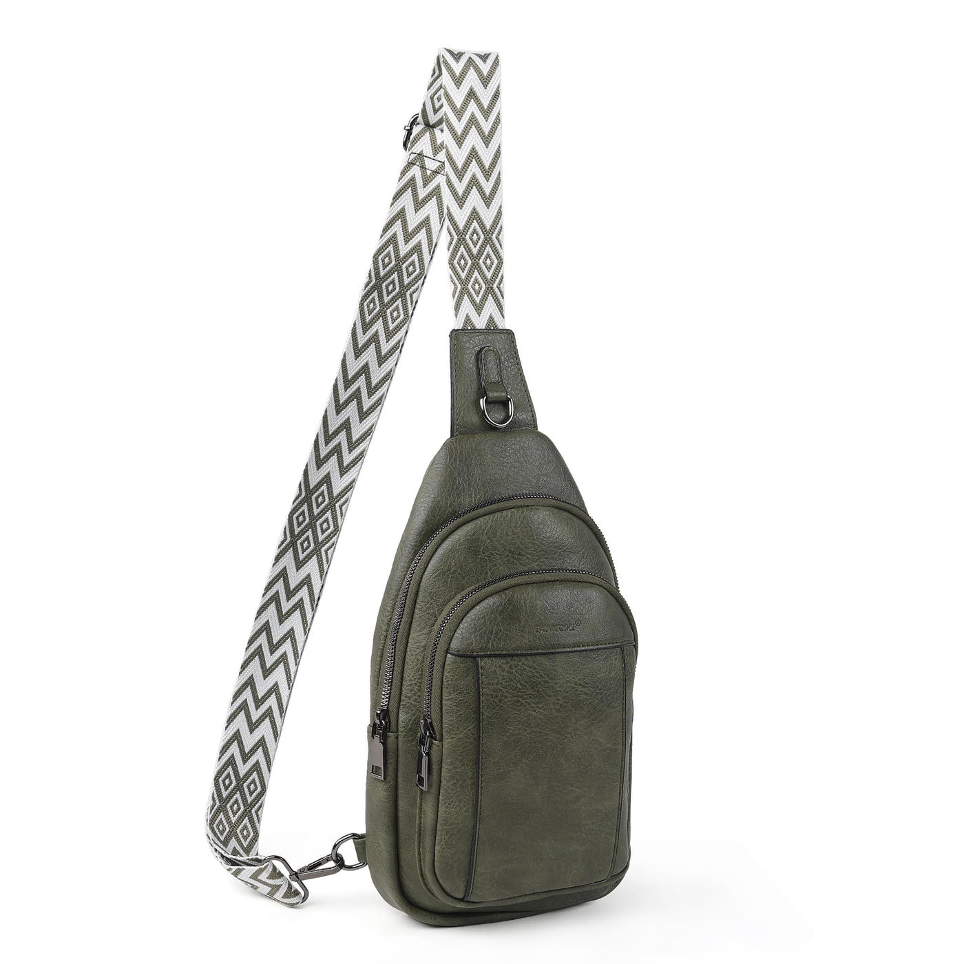 TANTOMI Small Sling Bags for Women, Leather Cross body Purses Bag for Daily Travel Leisure Sport Fanny Packs with Adjustable Strap