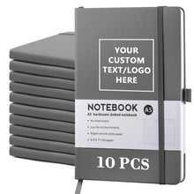 Personalized Notebook-Can Customize Logo/Text/Image, Customizable A5 Journal Notebook Daily Journals For Writing-192 Lined Pages 8.5 x 5.71 Inch,Black