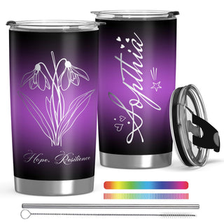 Personalized Tumbler with Photo Text Logo, Made in USA 20 oz Custom Stainless Steel Coffee Mug with Lid, Custom Cup Gift for Dad, Mom, Friends, gift for father's day