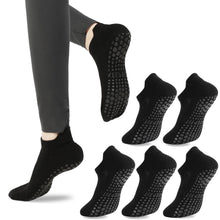 loudashuaiqi Grip Pilates Socks Non Slip Athletic Yoga Socks with Grips for Women Grippy socks for Hospital Workout Barre
