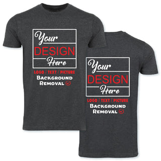 Personalized Image/Text for Your Company/Wedding/Greetings with Digital Printing | Unisex Adult | Custom T-Shirt