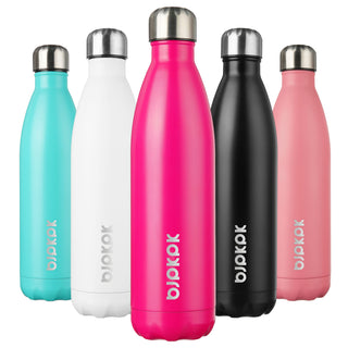 BJPKPK 17oz Insulated Water Bottles Stainless Steel Sports Water Bottles Keep Cold and Hot for Travel Dishwasher Safe,Olive Green