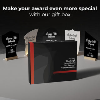 EGD Personalized Acrylic Trophy Award for Activities I Custom Trophy Plaque I Customizable Awards and Trophies I Customize Your Employee Appreciation Gifts (Award No Logo)