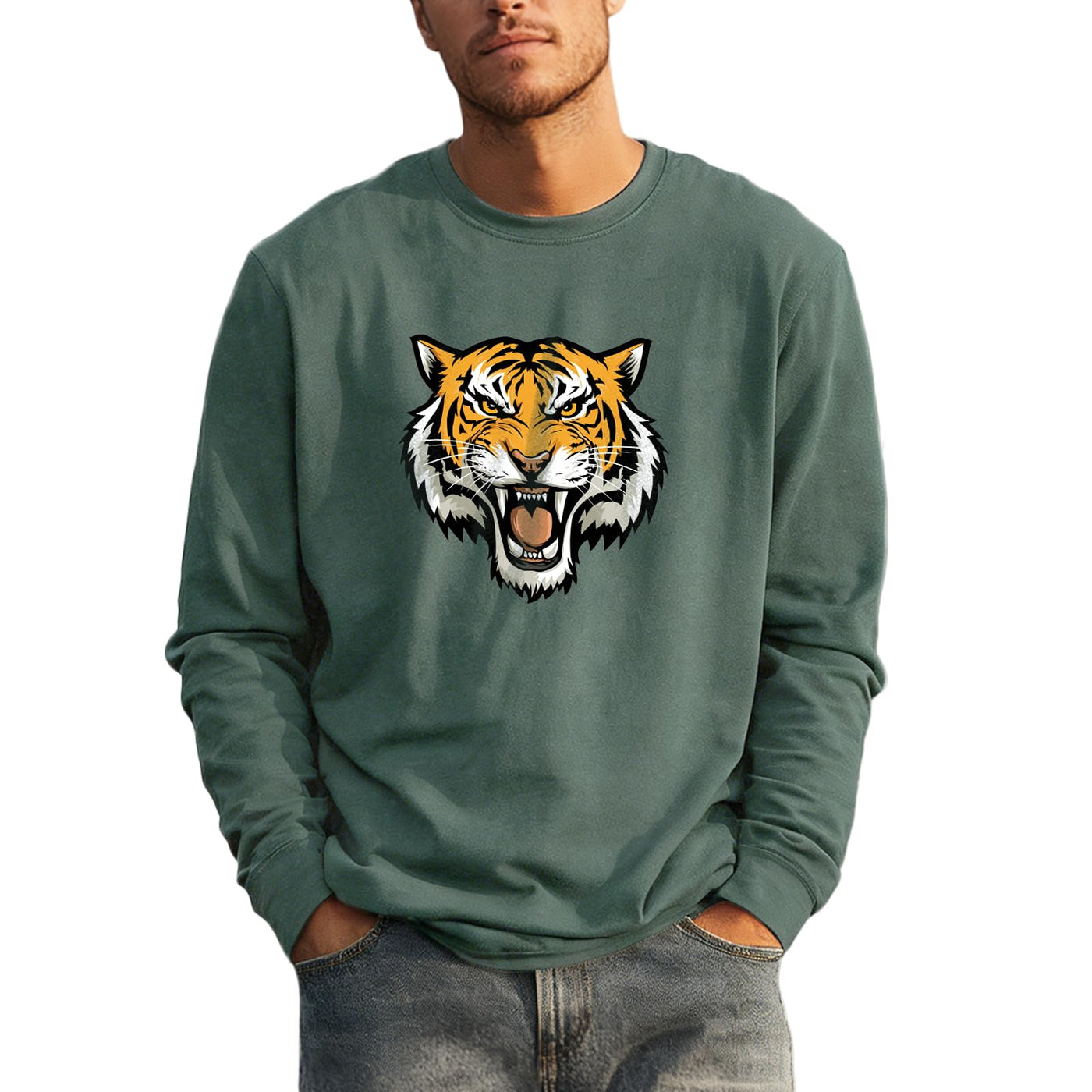 domirica Oversized Solid Cotton Blend Graphic Mens Hoodies Pullover Crewneck Long Sleeve Loose Fit Soft Sweatshirts