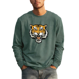 domirica Oversized Solid Cotton Blend Graphic Mens Hoodies Pullover Crewneck Long Sleeve Loose Fit Soft Sweatshirts