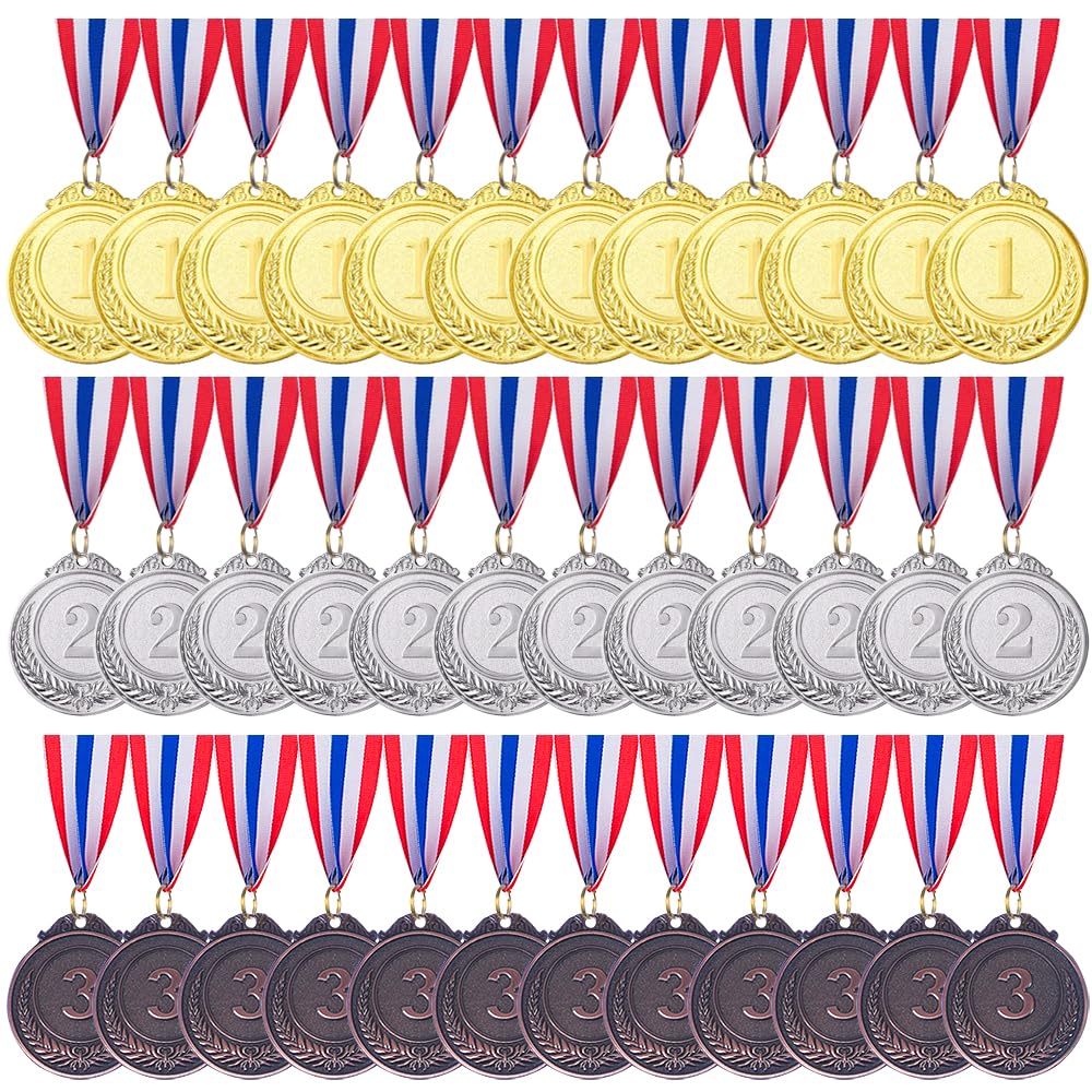 Gold Silver Bronze Award Medals-Winner Medals Gold Silver Bronze Prizes for Competitions, Party, 2 Inches
