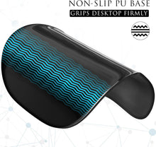 MROCO Ergonomic Mouse Pad with Gel Wrist Rest, 9.4 x 8.1 in, Black | Ergonomic Shape Design for Pain Relief, Cooling Feel Gel Cushioning for Wrist Comfort, Smooth Lycra Surface, Non-Slip PU Base