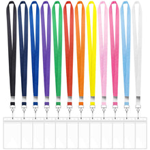 12 Pack Lanyards for ID Badges Cruise Lanyard for Ship Cards with Waterproof ID Badge Holder Cruise Essentials 2026 (12 Colors)