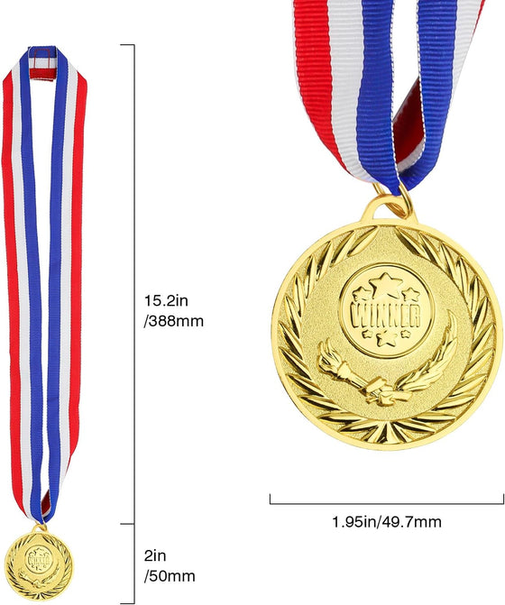 Gold Medals for Awards,1st Winner Medals for Sports, Competitions, Party, Olympic Style, 2 Inches - hover image