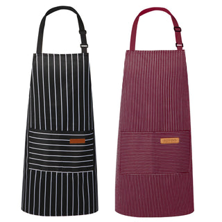 VALOME 2 Pack Kitchen Aprons, Apron for Cooking with 2 Pockets, Unisex Adjustable Neck Strap Chef Aprons for Men Women