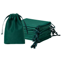 QIANF 12pcs Navy Velvet Drawstring Bags 3x4 inches Small Velvet Cloth Gift Bags Jewelry Pouches for Storage Wedding Party Favor Christmas