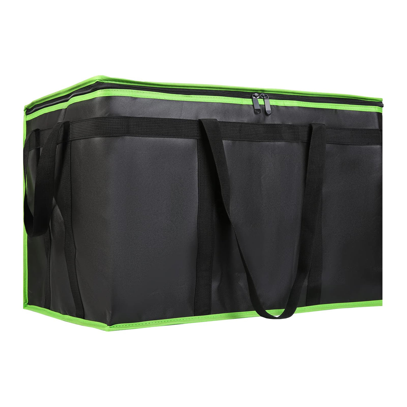 Insulated Food Delivery Bag, XXXL Insulated Reusable Grocery Cooler/Hot Bags, Tote Bag for Shopping/Travel/Doordash, Catering Bag Doordash 22x14x13, Black, 1-Pack