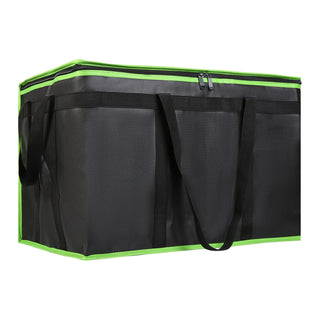 Insulated Food Delivery Bag, XXXL Insulated Reusable Grocery Cooler/Hot Bags, Tote Bag for Shopping/Travel/Doordash, Catering Bag Doordash 22x14x13, Black, 1-Pack