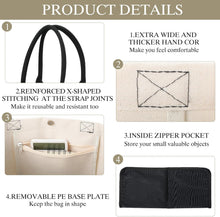 Silkfly 10 Pack Tote Bag for Women Gift Bags Canvas Tote Bag with Zipper Inner Pocket Birthday Bridesmaid Gifts for Women