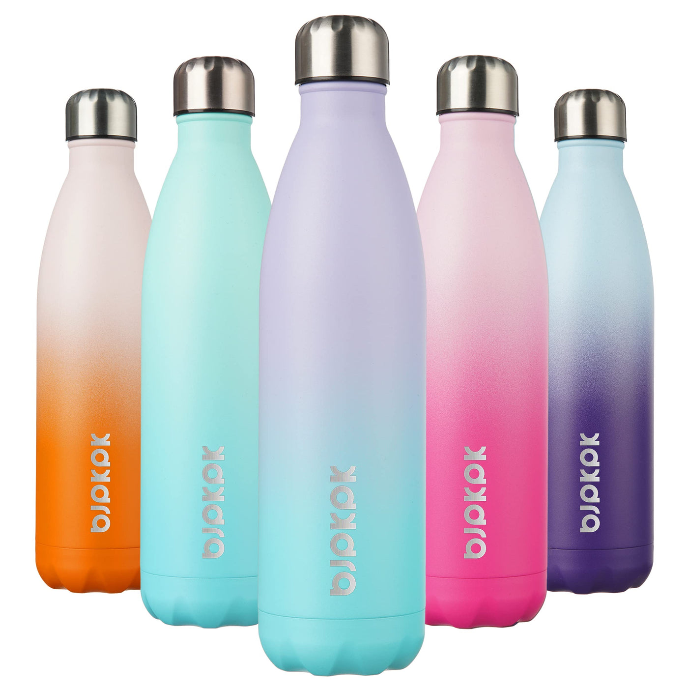 BJPKPK 17oz Insulated Water Bottles Stainless Steel Sports Water Bottles Keep Cold and Hot for Travel Dishwasher Safe,Olive Green