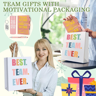 Patelai 30 Pack Employee Appreciation Gifts Bulk, Team Gifts with Tumbler Notebook Pen Keychain Bags, Staff Inspirational Thank You Set for Coworker Office Team Building Corporate Teacher Nurse