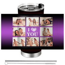 Personalized Tumbler with Photo Text Logo, Made in USA 20 oz Custom Stainless Steel Coffee Mug with Lid, Custom Cup Gift for Dad, Mom, Friends, gift for father's day