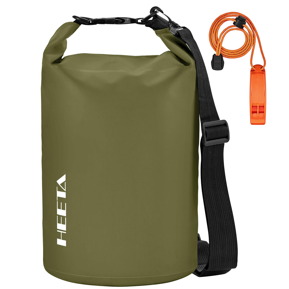 HEETA Waterproof Dry Bag for Women Men, 5L/10L/20L/30L/40L Roll Top Lightweight Dry Storage Bag Backpack with Emergency Whistle for Travel, Kayaking, Boating, Camping, Beach, Cruise Ship Essentials