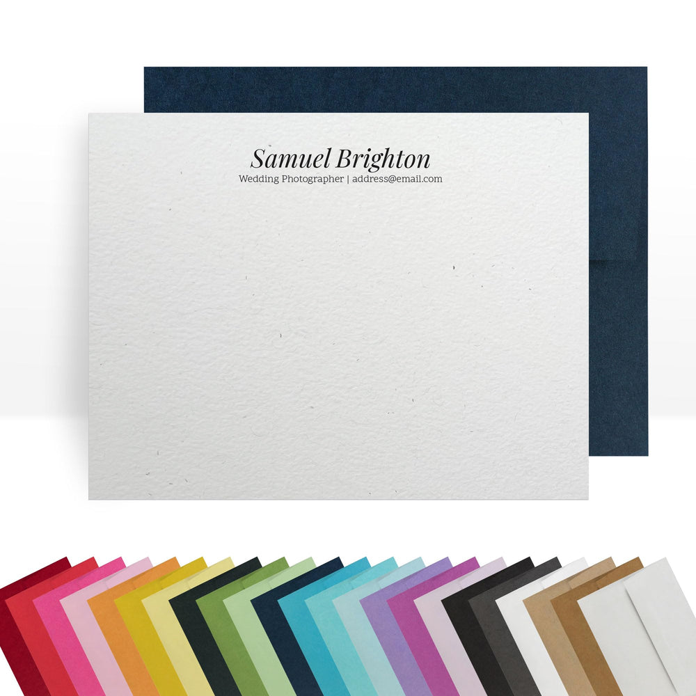 Personalized Note Cards – Custom Flat Stationery Set with Name – Personalized Thank You Cards – Elegant Personalized Stationery for Women (Allison Christie)