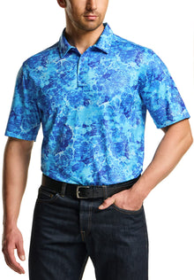 CQR Men's Quick Dry Tactical Polo Shirt, Lightweight Breathable Performance Polo, Short Sleeve UPF 50+ Outdoor Golf Shirt