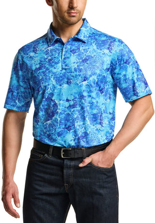 CQR Men's Quick Dry Tactical Polo Shirt, Lightweight Breathable Performance Polo, Short Sleeve UPF 50+ Outdoor Golf Shirt