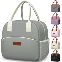 HOTOR Lunch Bag for Women & Men - Wear-Resistant Insulated Lunch Box with Large Capacity, Multi-Functional Cooler Bag for Office, Picnic, Black, 10L,10.60" x 5.90" x 9.50"