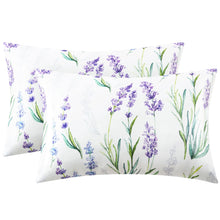 EXQ Home Silky Satin Pillowcase for Hair and Skin,Printed Pillow Cases Standard Size Set of 2 Satin Pillow Case 2 Pack with Envelope Closure(Ink Leaf, 20x26)