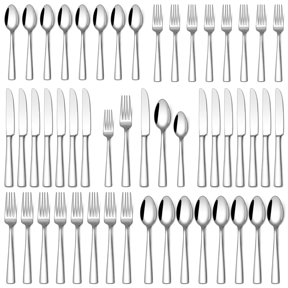 Stapava 20 Piece Silverware Set, Food-Grade Stainless Steel Flatware Sets for 4 Mirror Polished Cutlery Utensil Sets Include Dinner Knives Spoons and Forks Set Dishwasher Safe for Home Restaurant