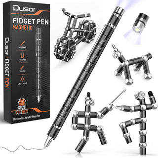 Dusor Gifts for Men Fidget Pen, Fathers Day Gift for Husband Dad Brother Boyfriend Multifunction Pen, Anniversary Birthday Fathers Day Gift from Daughter Son Wife, Graduation Gifts for Teens Him Boy